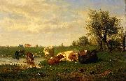 Gerard Bilders, Cows in the meadow
